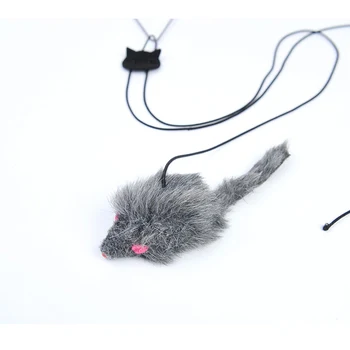 1PC Ištraukiama Pakabinti Pliušinis Pelės Katė Interaktyvus Žaislas Naminių Kačių Kabinti Durų Juokingas Interaktyvus Žaislas Cat Stick Naminių Kačių Reikmenys