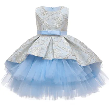 Nėriniai Siuvinėjimo Oficialią Vestuvių Suknelė Be Rankovių Princess Tutu Suknelė Gėlių Mergaitėms, Vaikams, Drabužiai Vaikams, Šalies Mergina Drabužiai