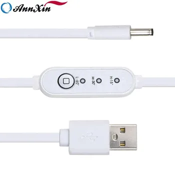 ANNXIN Originalus, Aukštos Kokybės Kabelis Trijų greičių Termostatas Laiką USB 2.0 Male-3.5 mm Audio Switch Kabelis Šildymo Produktų