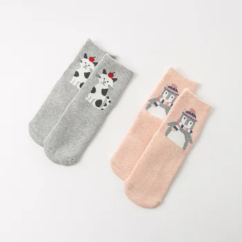 DB11968 dave bella rudens žiemos baby girl spausdinti kojinių vaikams mielas kojinės 2vnt