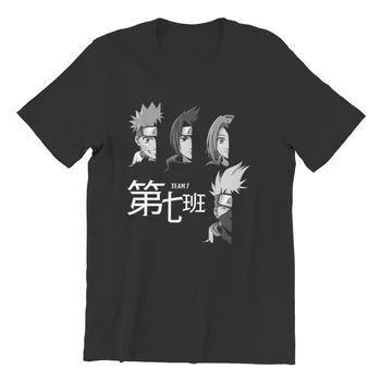 Komanda 7 Japonų anime Vyrų T-shirt Spausdinti Žaidimai Juodos spalvos trumpomis Rankovėmis Apvalios Apykaklės Plius Dydis Drabužių 24800