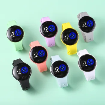 Silikono Sporto LED Moterų Laikrodžiai ir Data Mielas Elektroninių Studentų Merginos Mickey Žiūrėti Katė Laikrodis relogio feminino skaitmeninis reloj