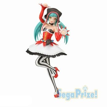 23cm Originalus Anime Statulėlės Hatsune Miku Klounas Pieretta Surinkimo Kawaii Lėlės PVC Veiksmų Dercation Modelis Vaikams, Žaislai Mergaitėms